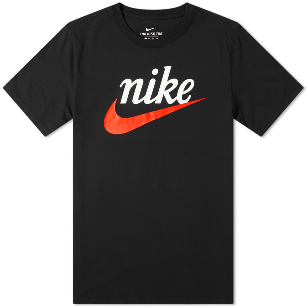 Nike Heritage Logo Tee Black | END. (Europe)