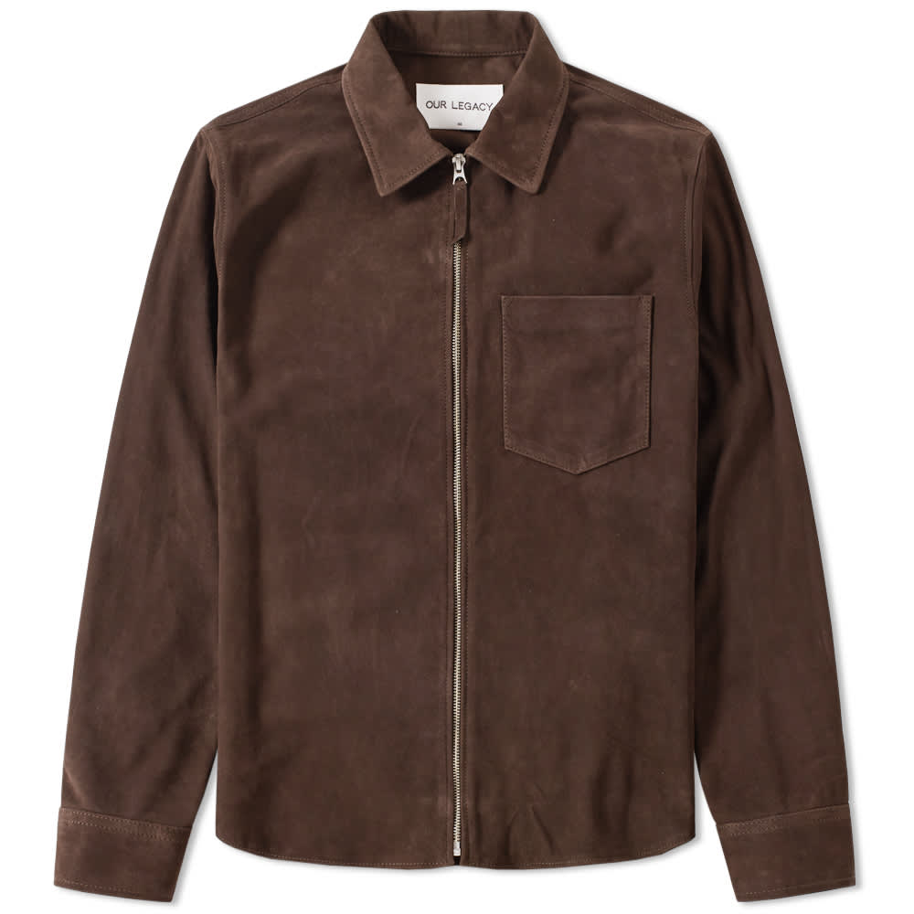 Our legacy suede zip shirt clearance
