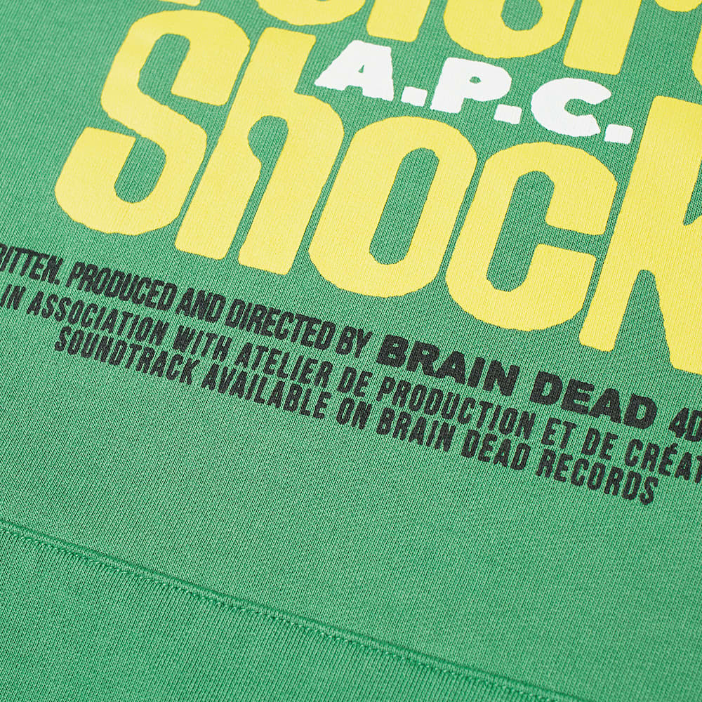 A.P.C. x Brain Dead Spacy Hoody Green | END.