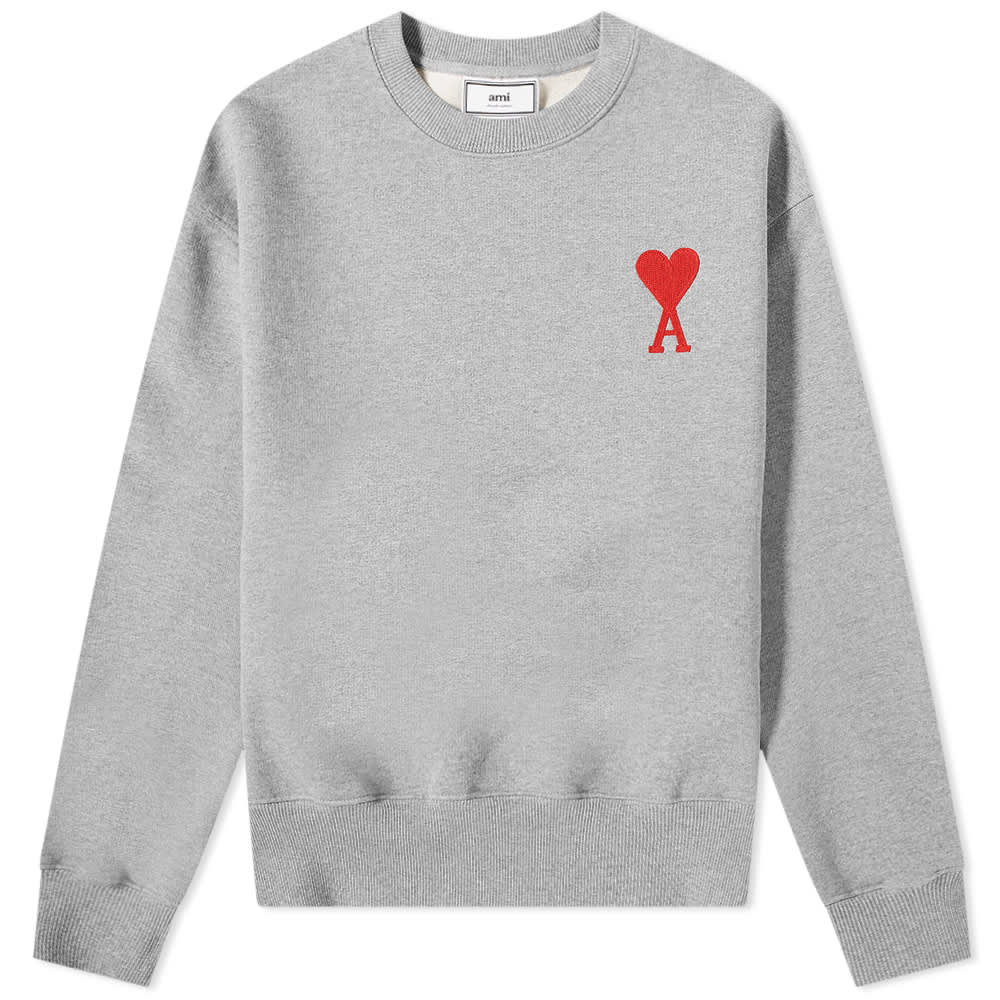 ami big heart sweatshirt