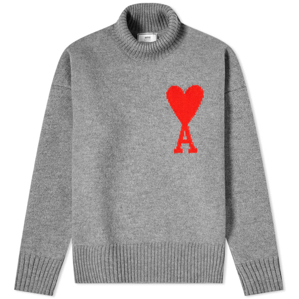 ami big heart sweatshirt