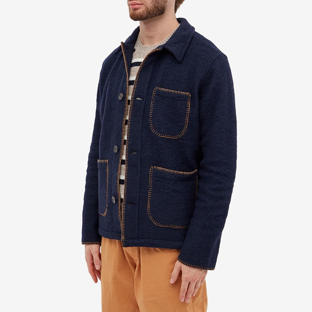 Universal Works Wool Fleece Blanket Field Jacket Navy END. (AU)