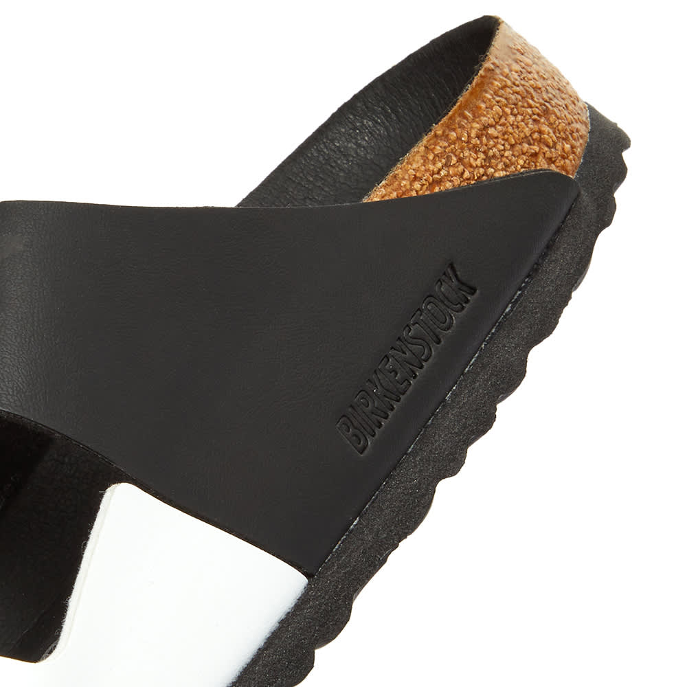 arizona split birkenstock black white