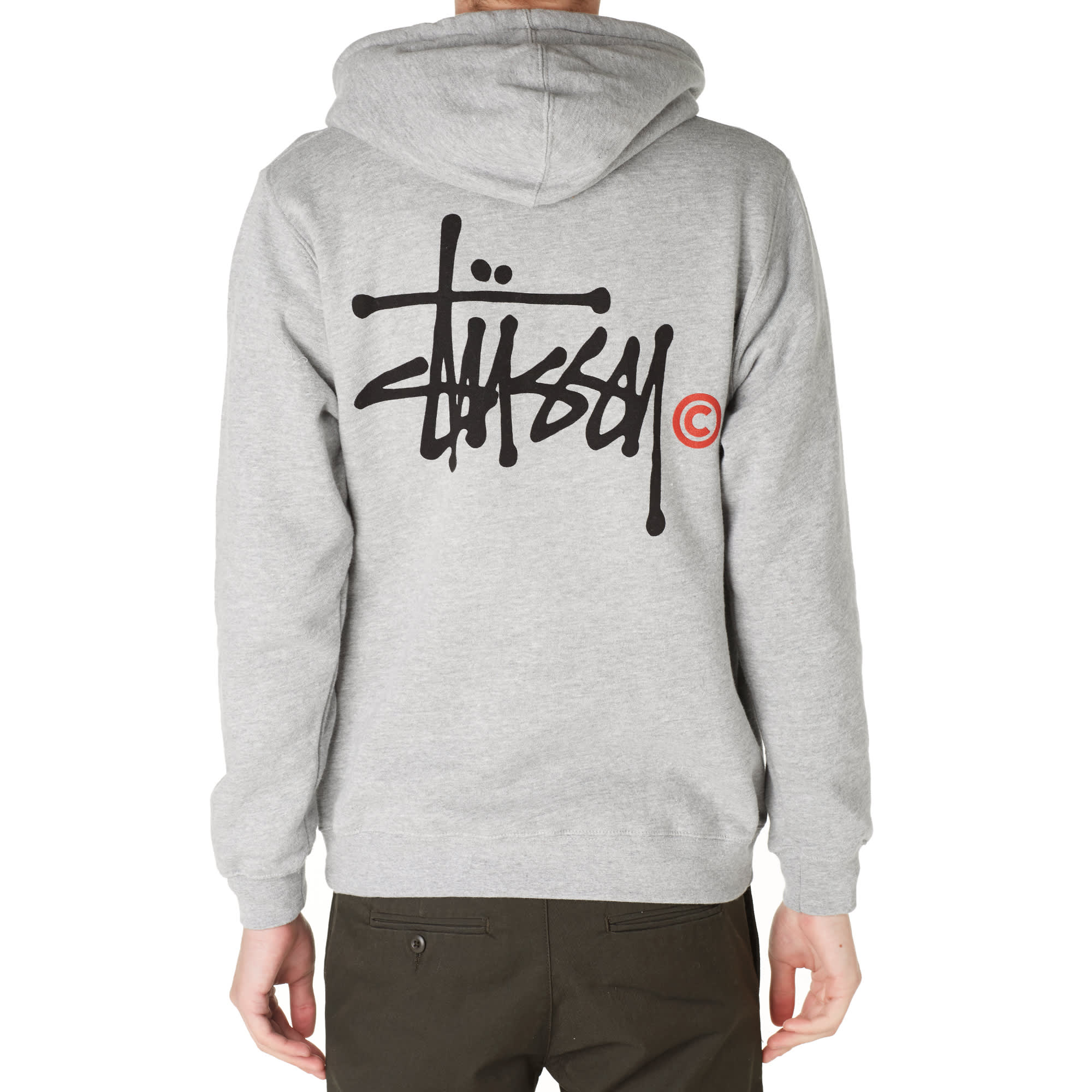 Stussy hoodie grå clearance