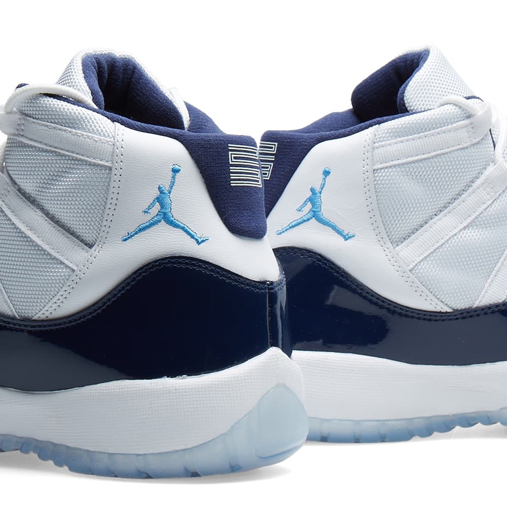 retro 11 blue and white
