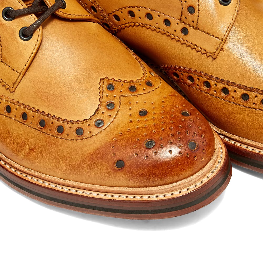 grenson tan brogue boots