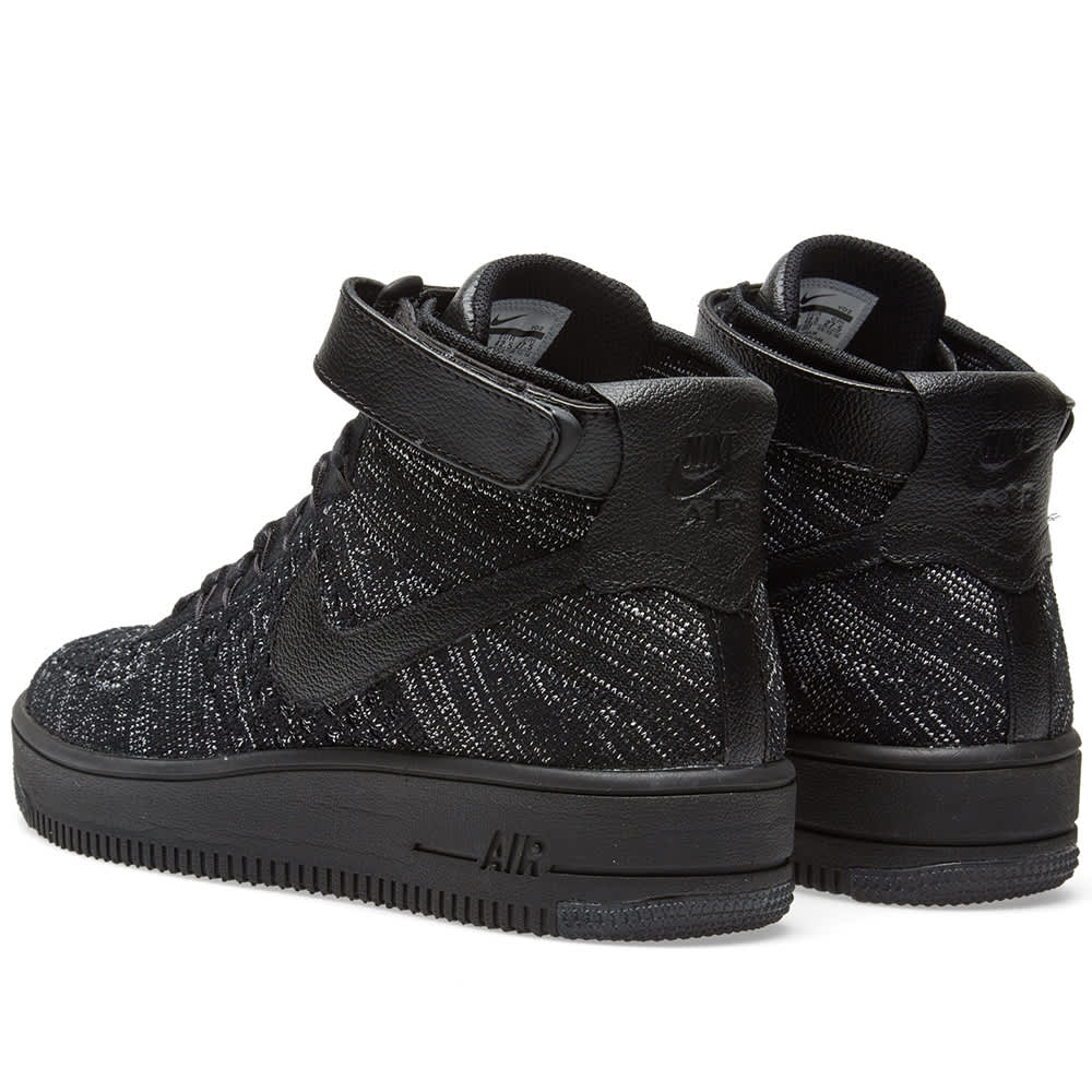 nike air force 1 flyknit black