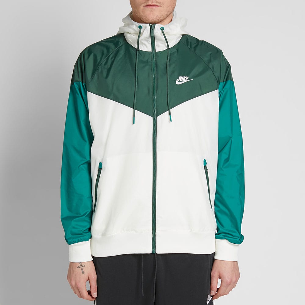 Nike Windrunner Jacket Sail, Fir & Mystic Green END. (AU)