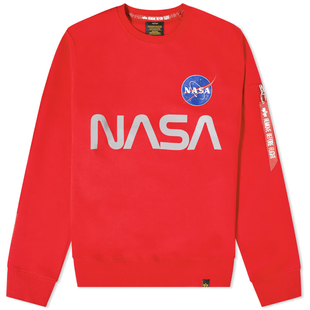 Alpha industries nasa red Clearance
