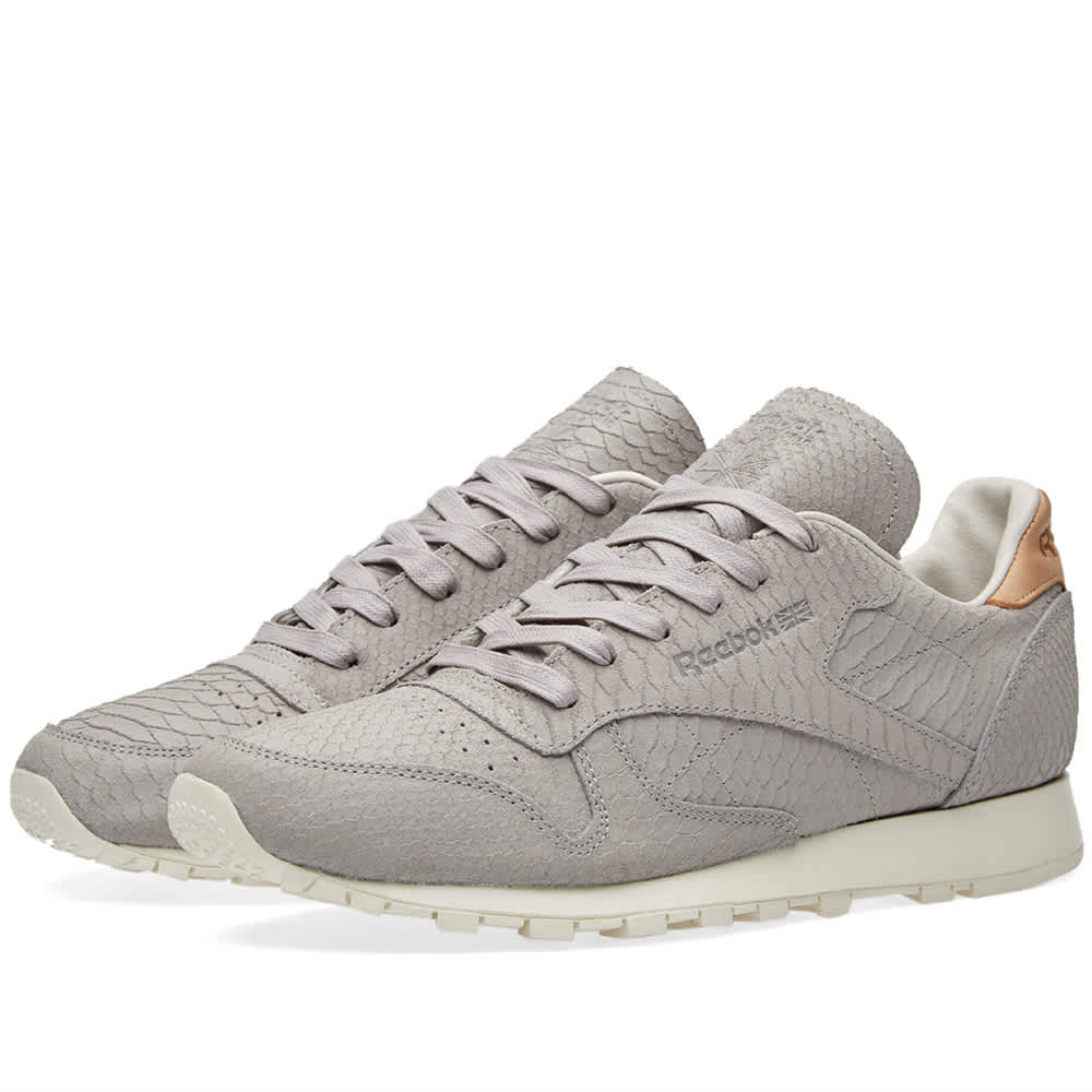 Reebok Classic Leather Clean Lux Tin Grey & Chalk END. (US)