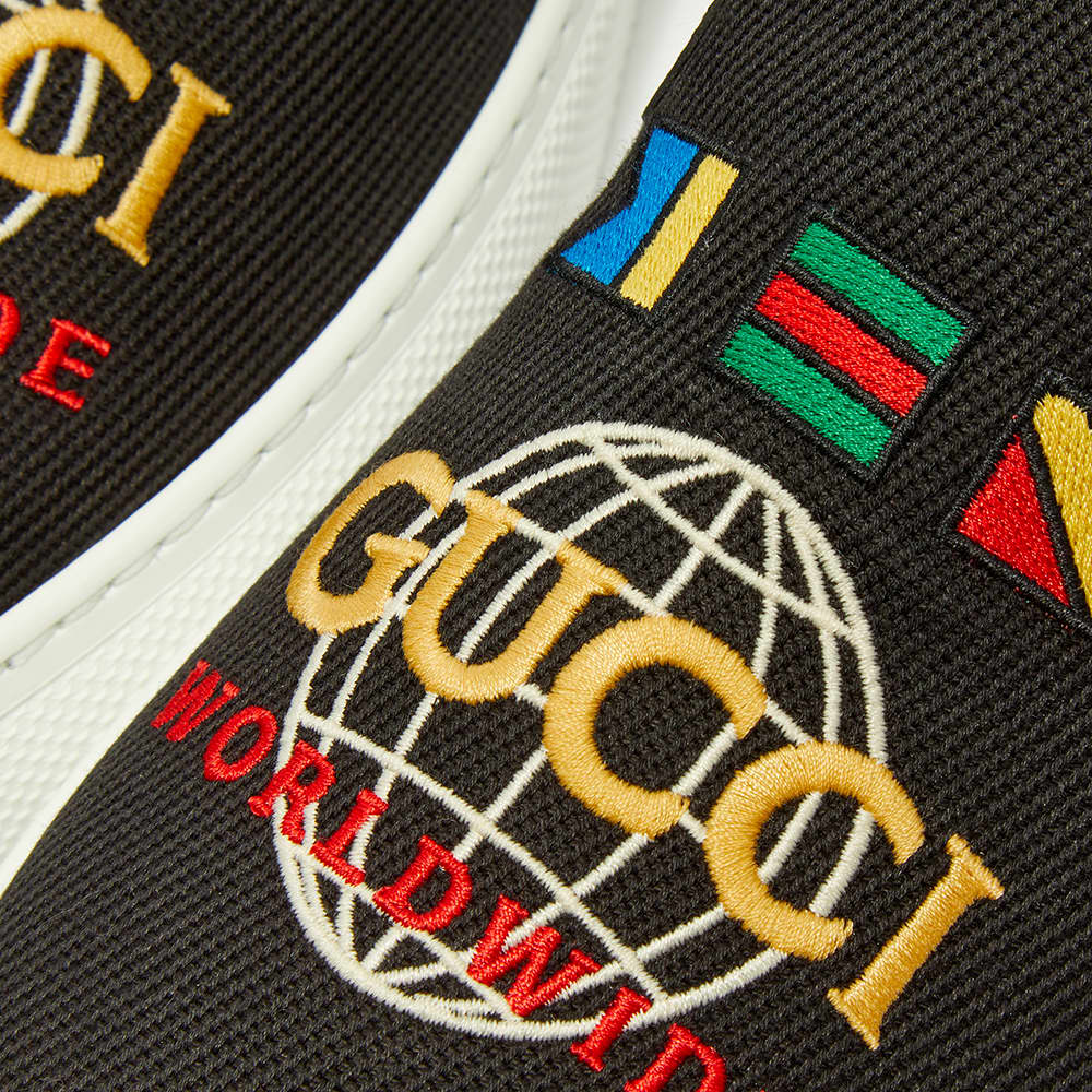 Gucci Dublin Gucci Worldwide Flag SlipOn Black END.