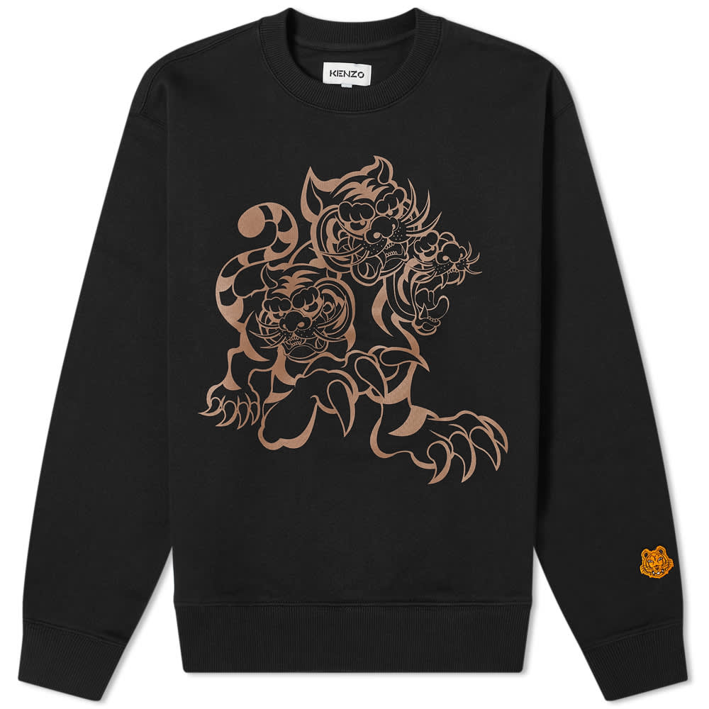 Kenzo x Kansai Yamamoto Tiger Cartoon Crew Sweat Black 