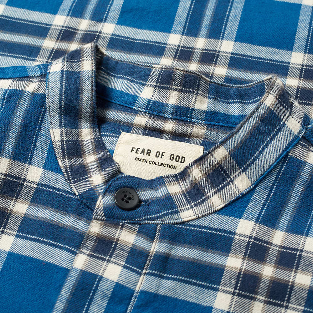 fear of god plaid pullover henley