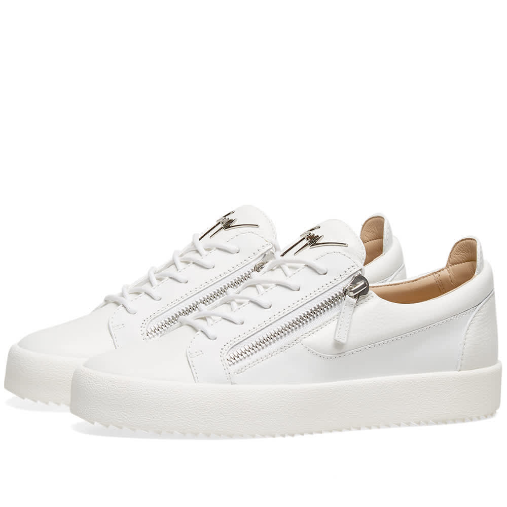 silver giuseppe sneakers