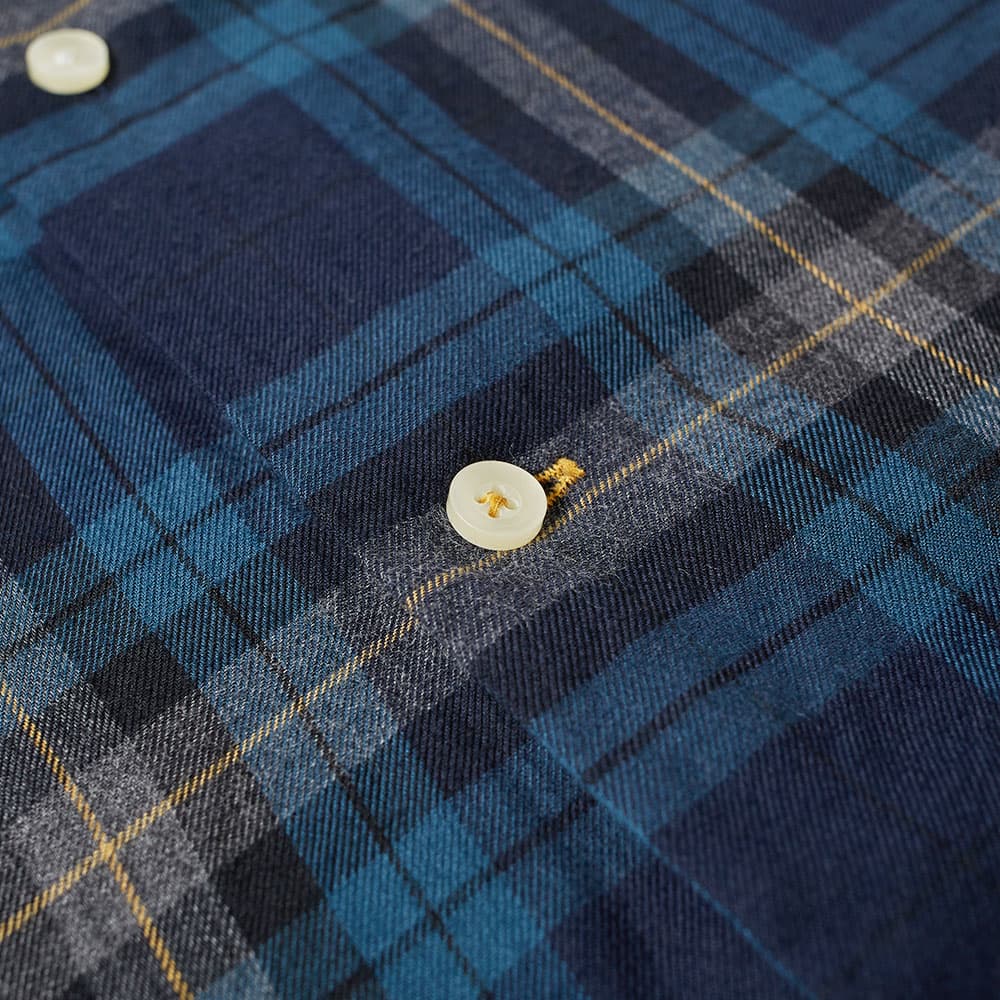 barbour highland check shirt navy