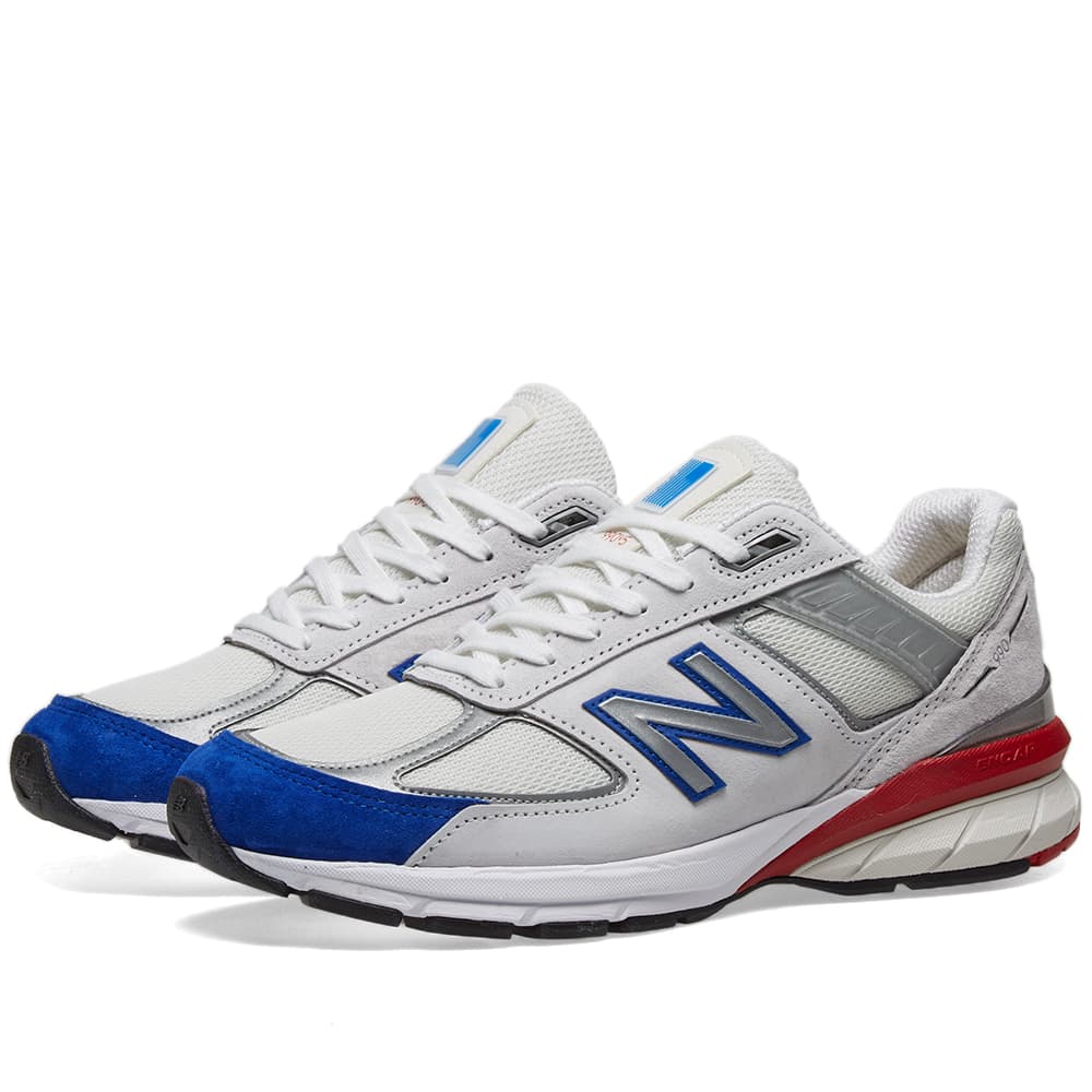 New Balance M990NB5 - Made in The USA White, Blue & Red | END.