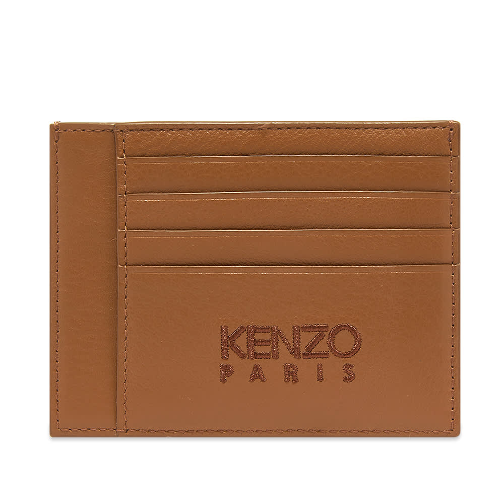 Kenzo Large Embossed Leather Tiger Card Holder Chestnut END. (Global)
