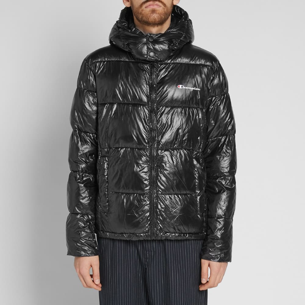 champion black padded jacket