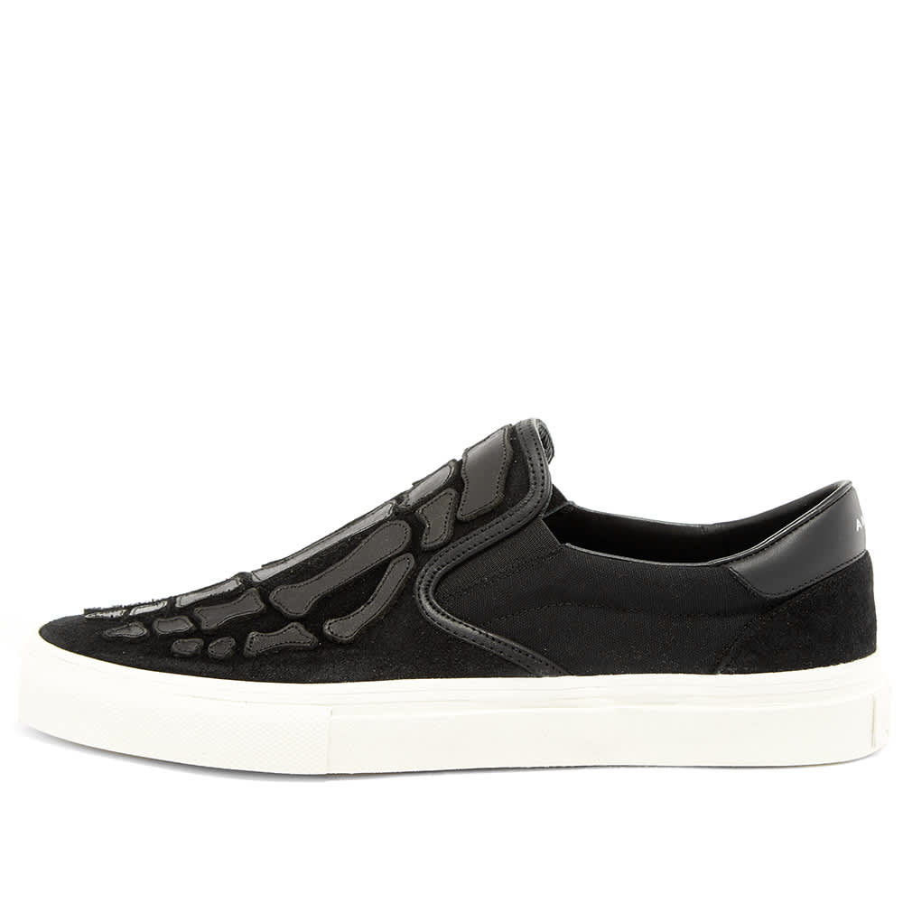 amiri skeleton slip on black