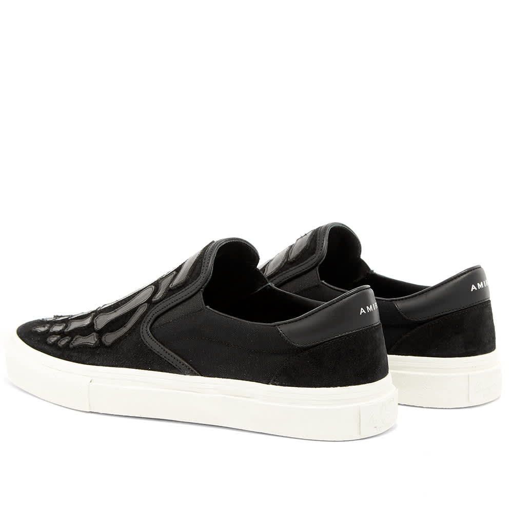 amiri skeleton slip on black