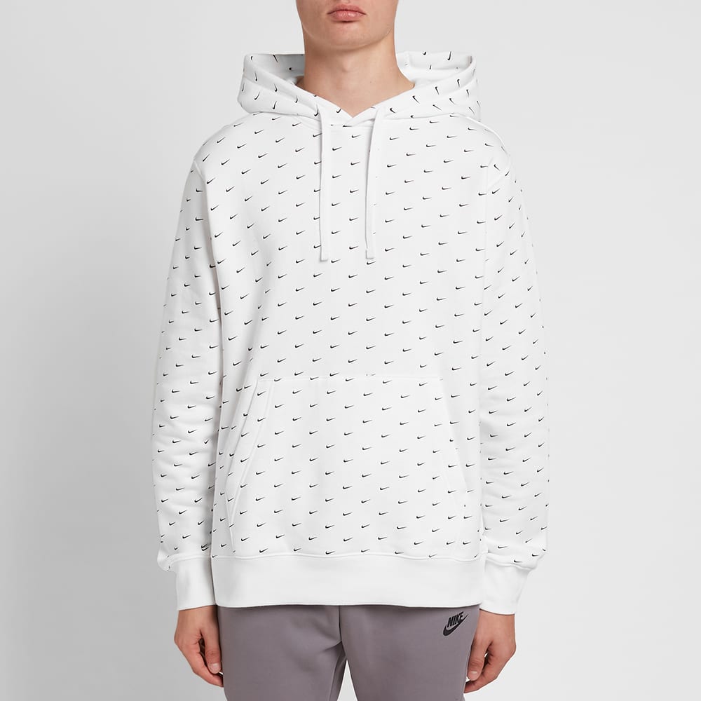 Nike hoodie mini swoosh clearance