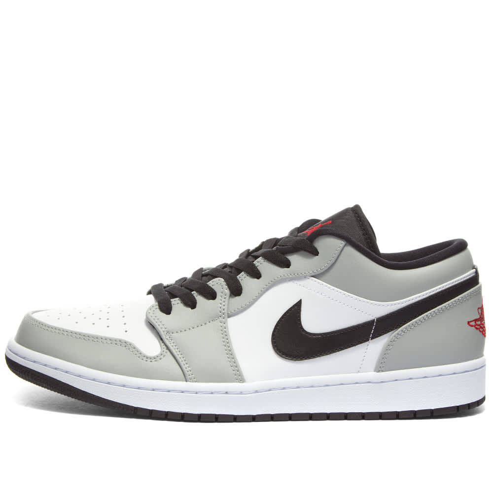 New Air Jordan 1 Low SE Light Smoke Grey Gym Red White 553558-030 â 2021 Sneakers