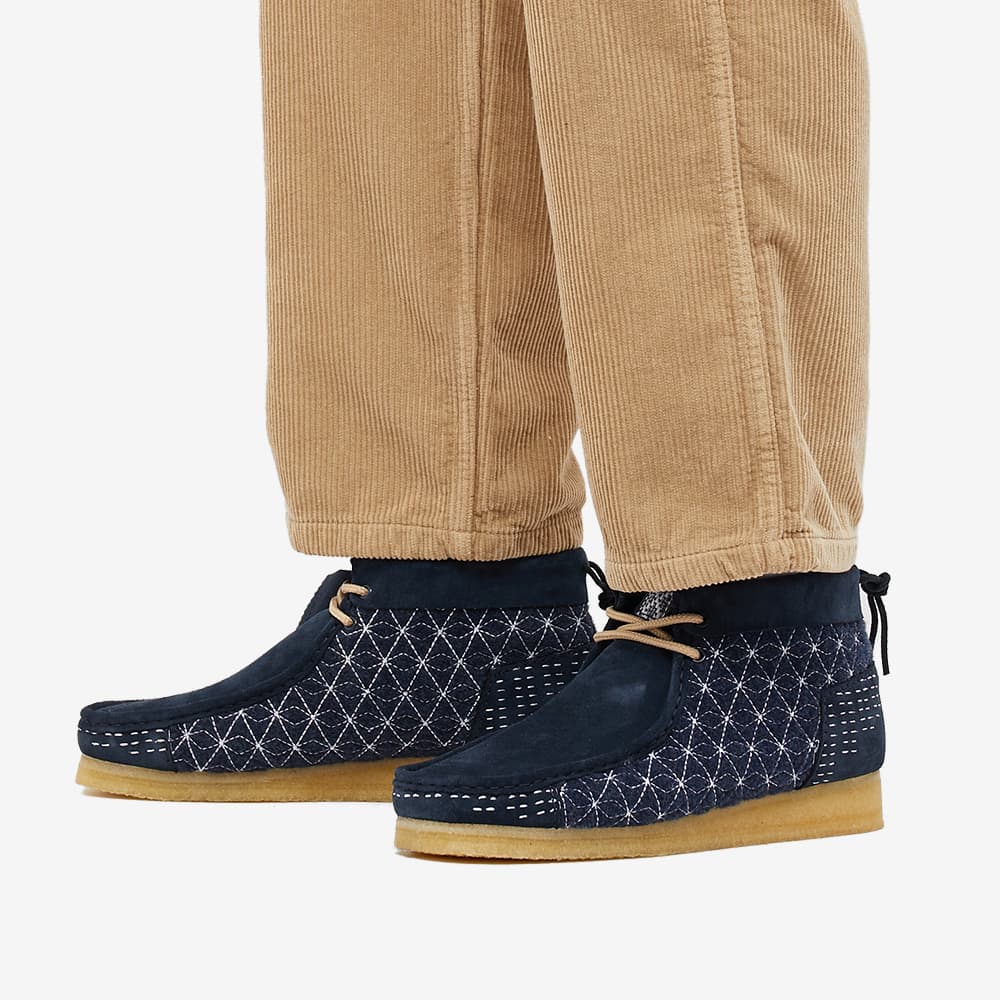 Clarks Wallabee Boot Navy Sashiko | END. (KR)