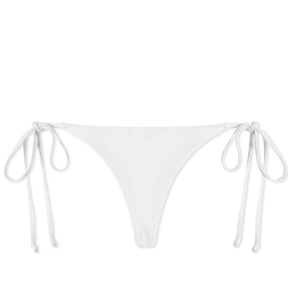 Frankies Bikinis Sky Ribbed Bottom White END. (Europe)