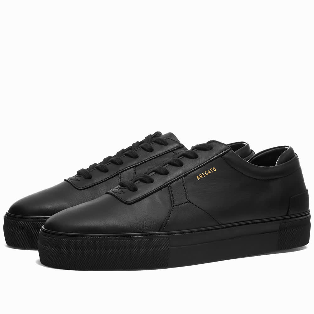 axel arigato platform sneaker black leather