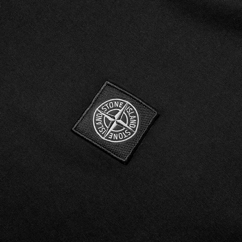 stone island garment dyed patch logo tee