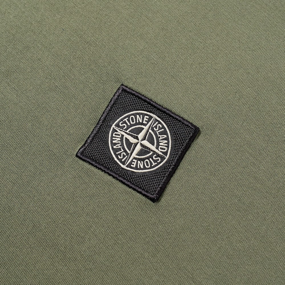 stone island garment dyed patch logo tee