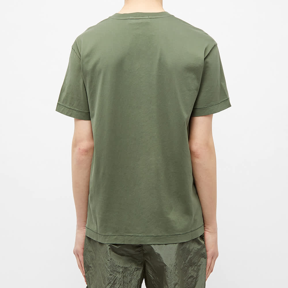 stone island garment dyed patch logo tee