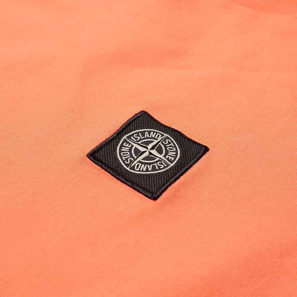 stone island garment dyed patch logo tee