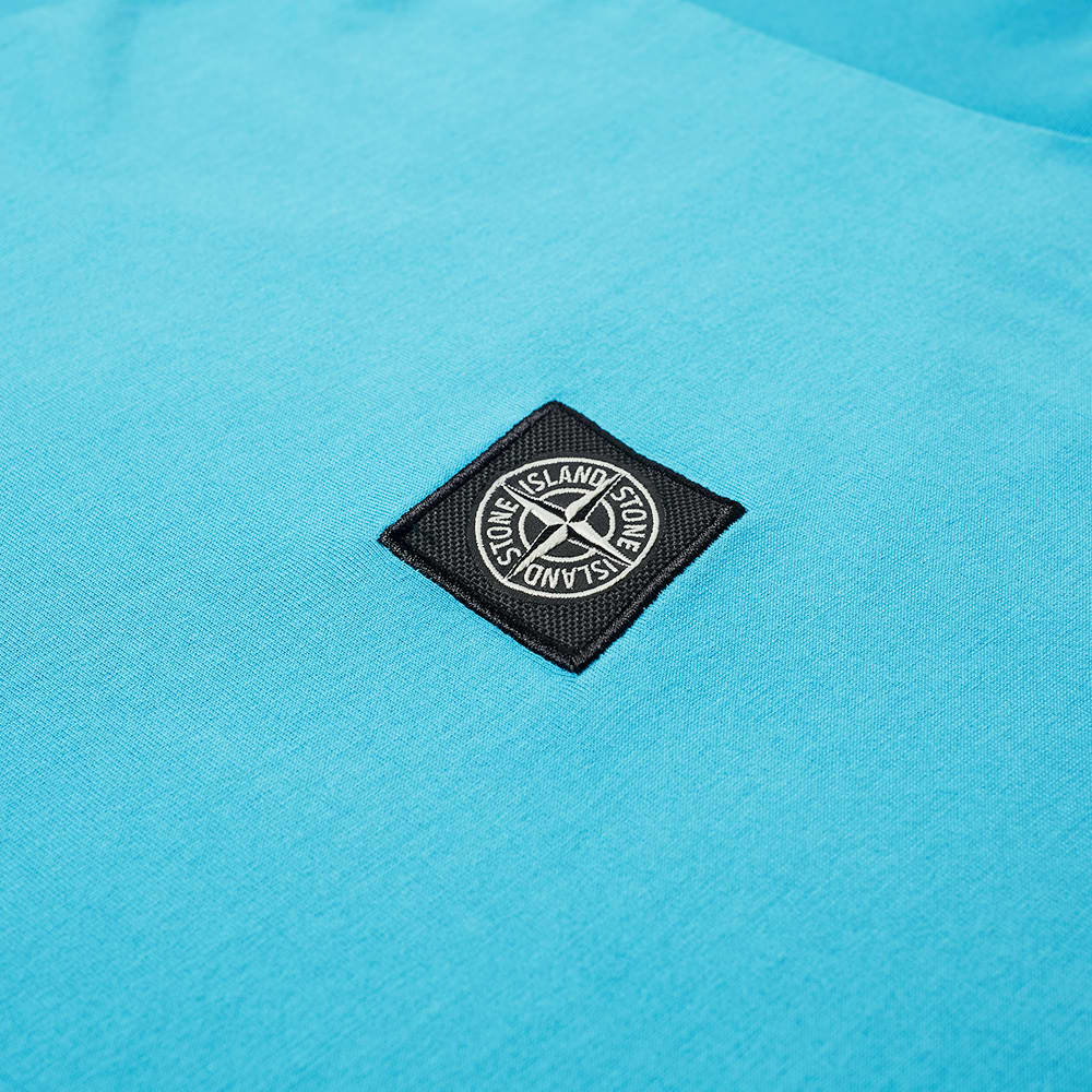 stone island garment dyed patch logo tee