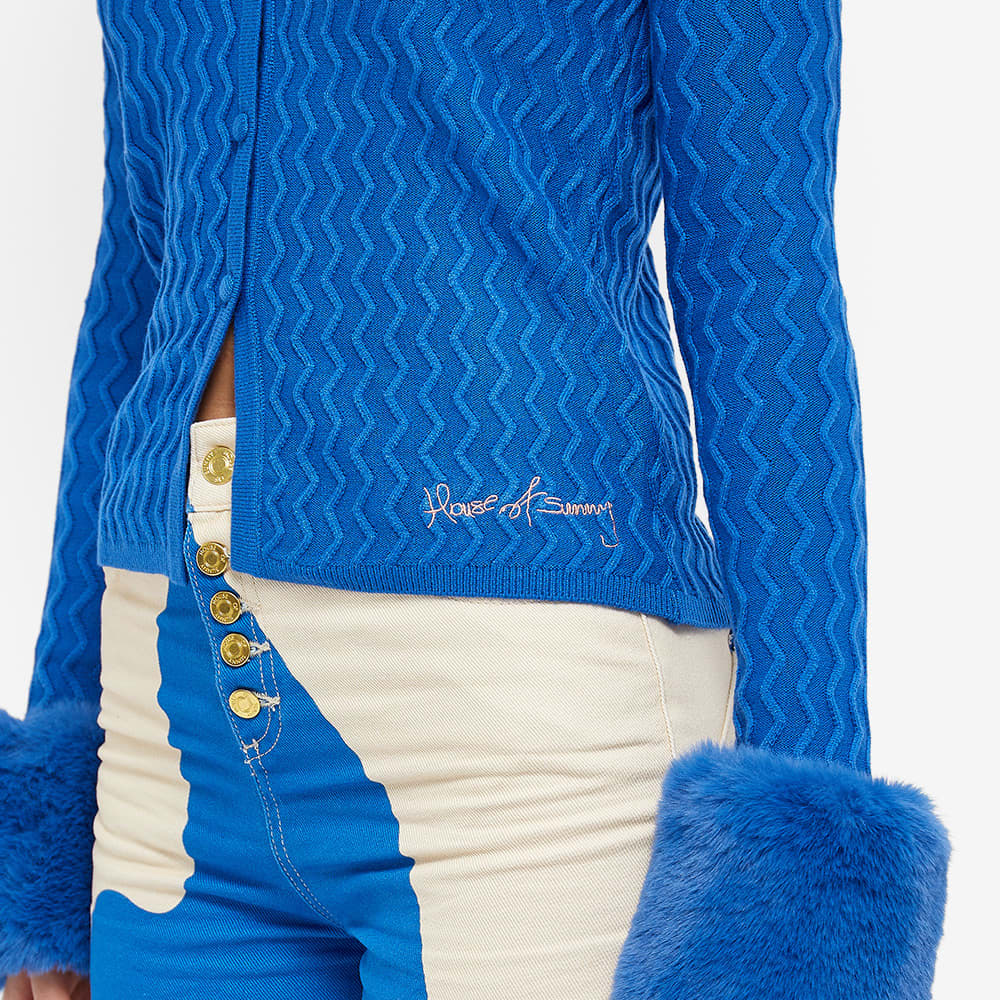 House Of Sunny Midnight Swirl Peggy Cardigan Klein Blue END.