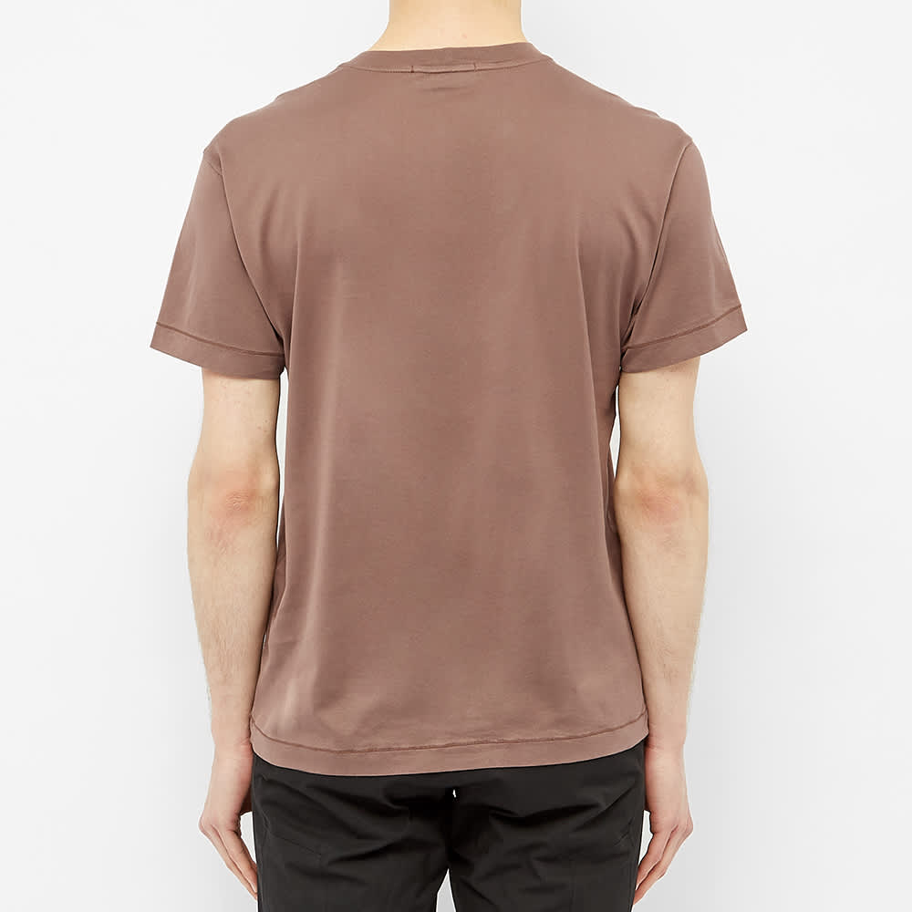 stone island garment dyed patch logo tee