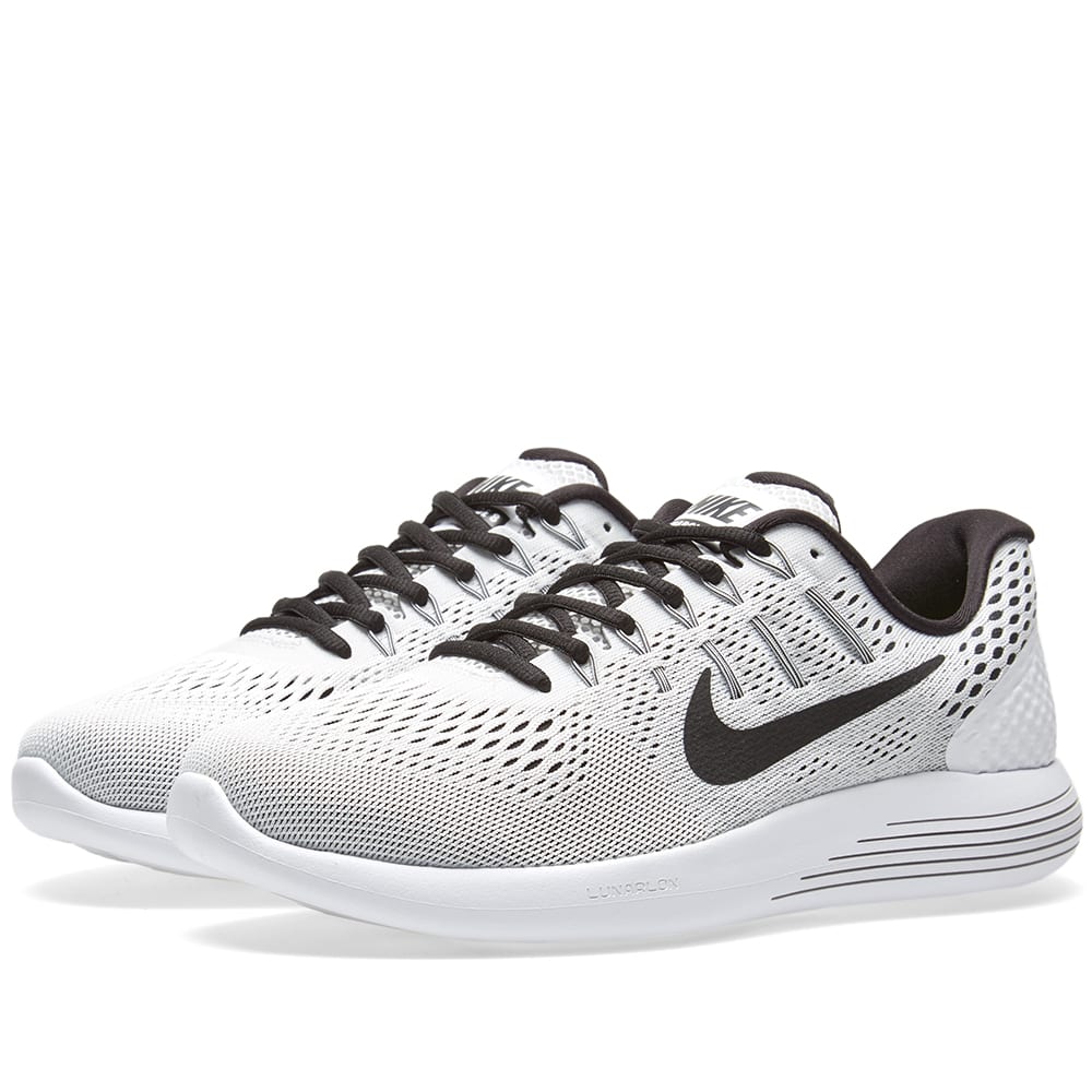 Nike LunarGlide 8 White & Black | END. (KR)