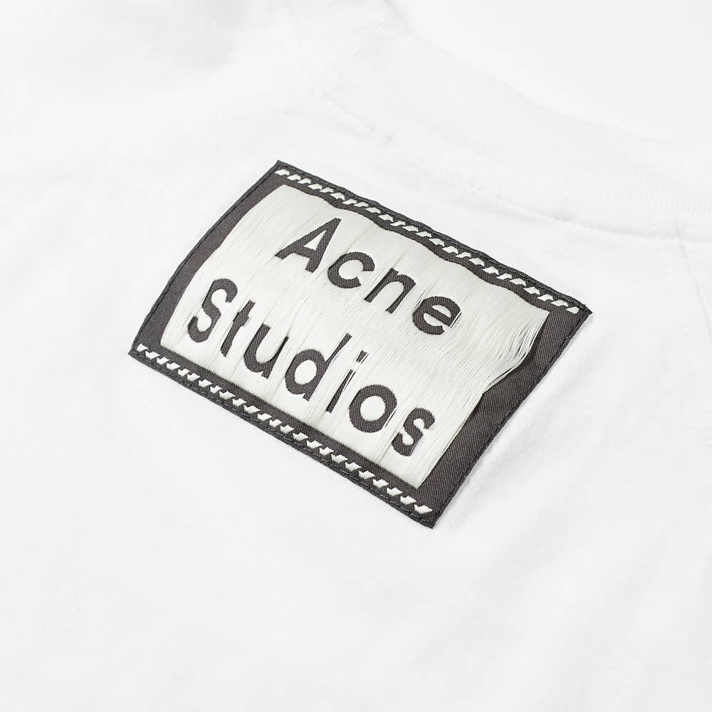 Acne Studios Long Sleeve Reverse Label Tee Optic White | END. (AU)