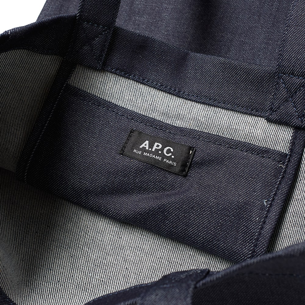 A.P.C. Naively Conceptual Denim Tote Sky Blue | END.