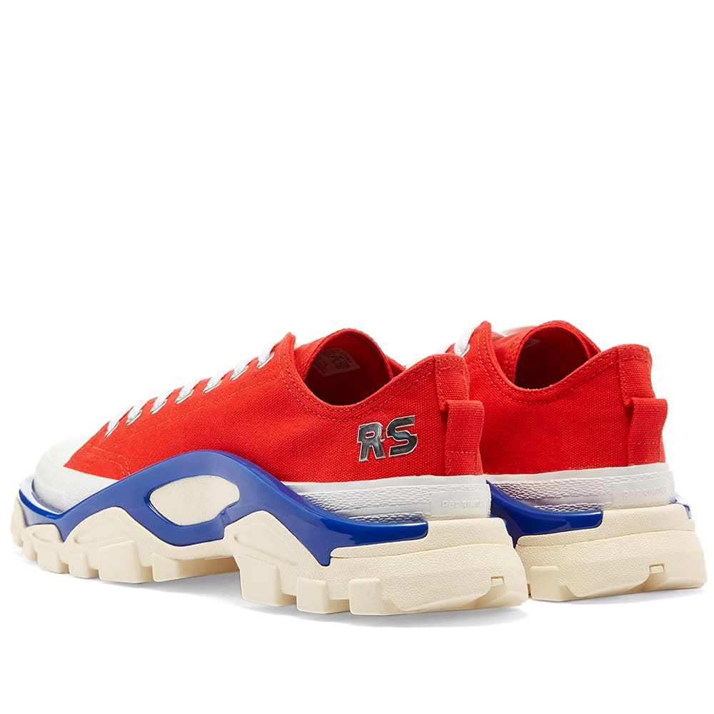 red and silver raf simons shoes