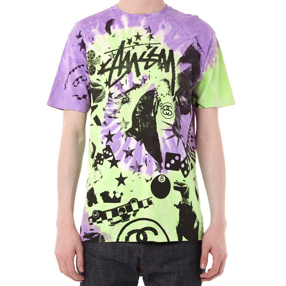 stussy tee purple