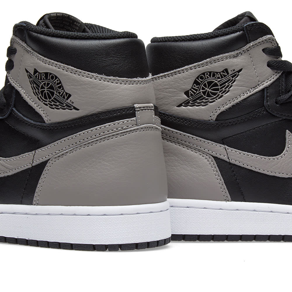 jordan retro 1 high og white black particle grey