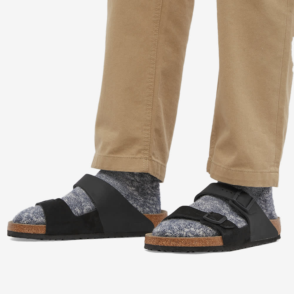 arizona split birkenstock black white