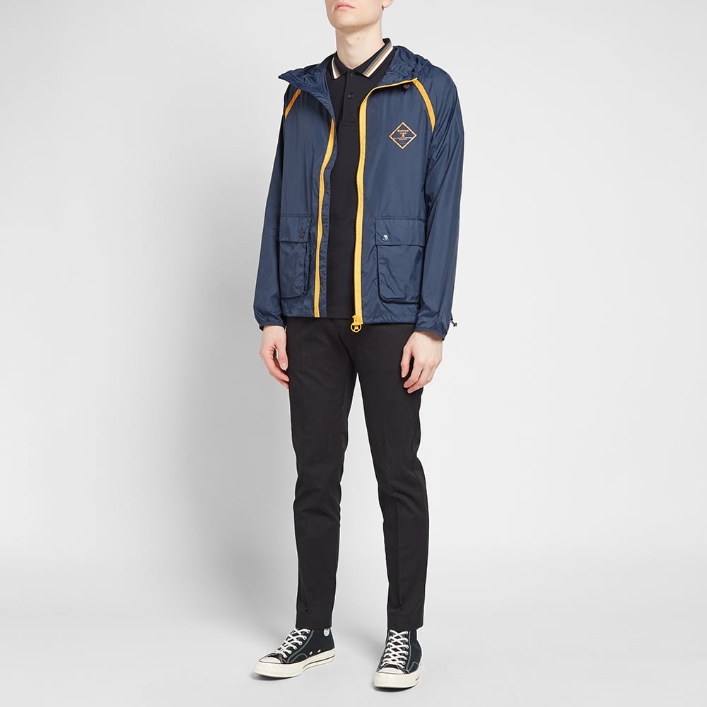 barbour navy parka