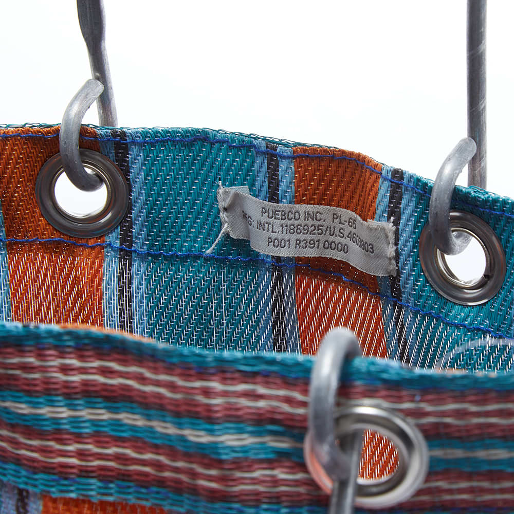 Puebco Recycled Plastic Rectangle Bag Orange & Blue END. (ES)