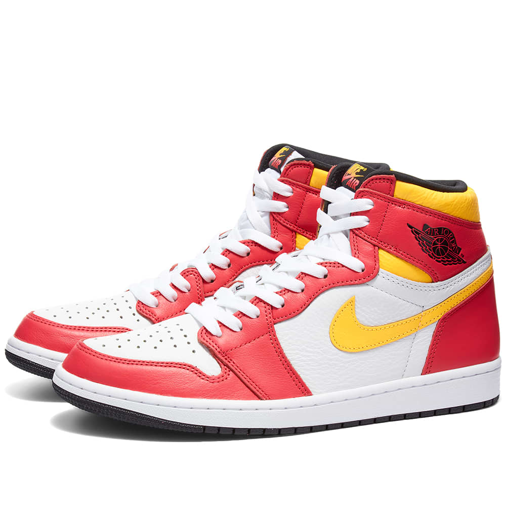 air jordan 1 retro high orange and white