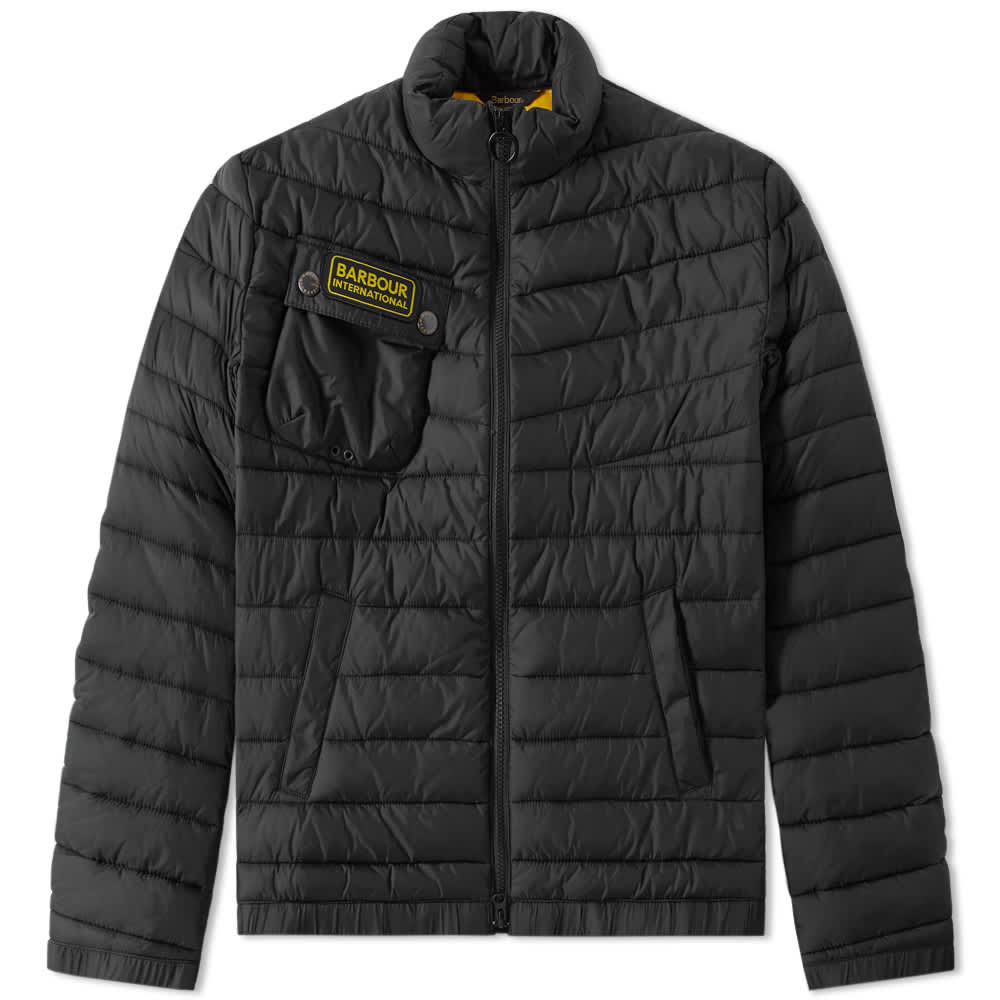 Barbour International Chain Baffle Quilt Jacket Black | END. (US)