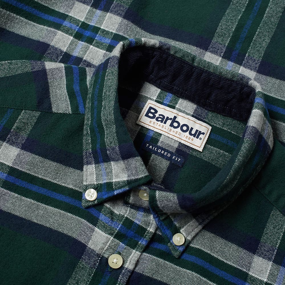 barbour highland check shirt navy