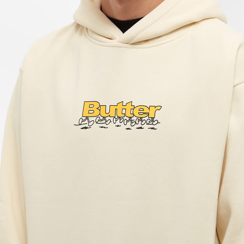 Butter Goods Running Logo Hoody Bone END. (DE)