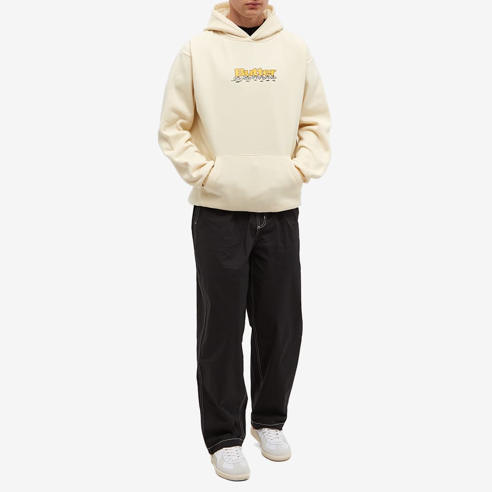 Butter Goods Running Logo Hoody Bone END. (US)